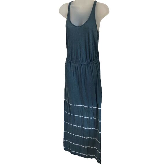 Soft Joie XS Maxi Dress Blue Racerback Tie Dye Long Flowy Casual - Picture 3 of 9